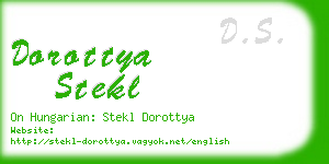 dorottya stekl business card